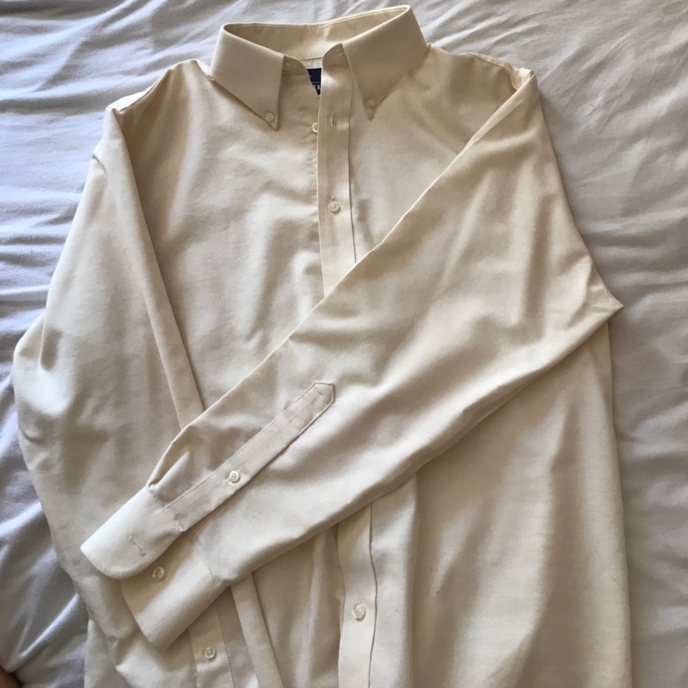 Stafford long-sleeved cream shirt