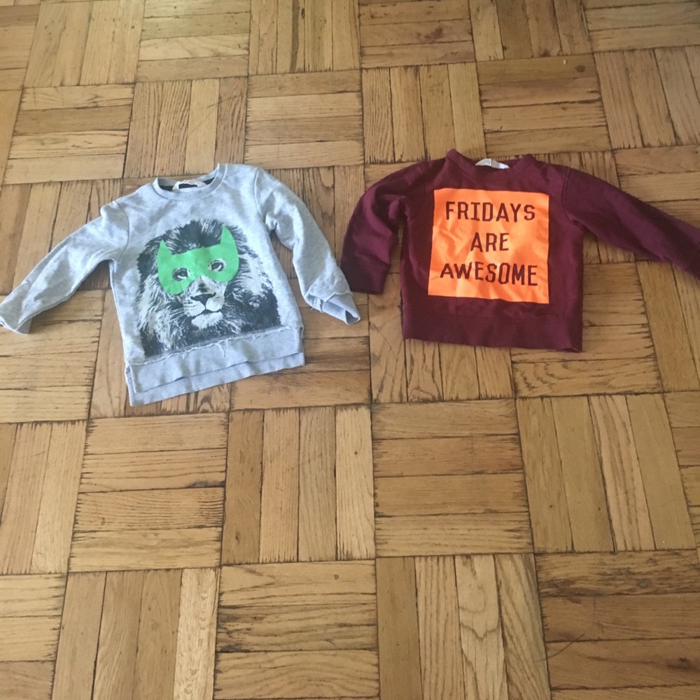 Bundle sweatshirts for $10 h and m