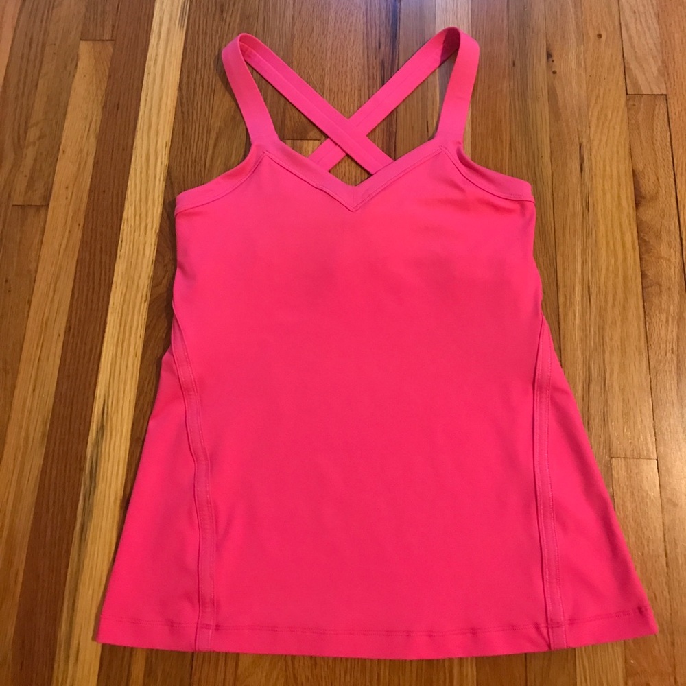 💕 Lululemon bright pink tank top size 6