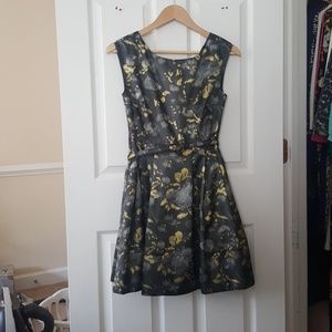 Eliza J 2P Gray and Gold Dress
