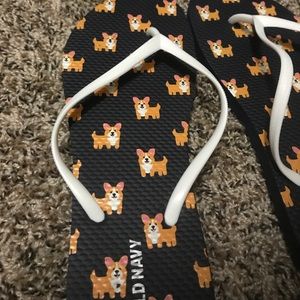 corgi flip flops