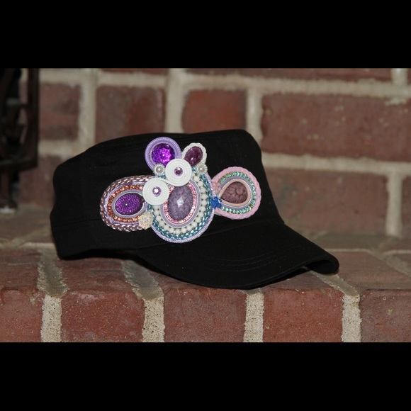 Women hats! Handmade decoration-soutache techn - Picture 7 of 8