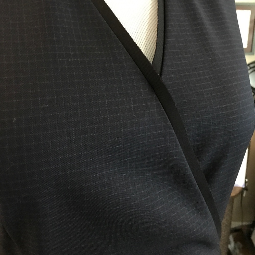 T. Tahari Professional Navy Midi