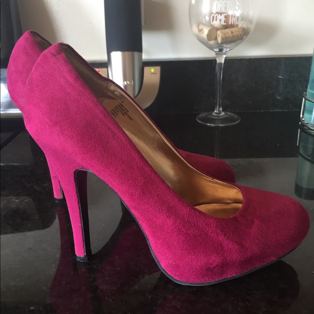 Suede Heels