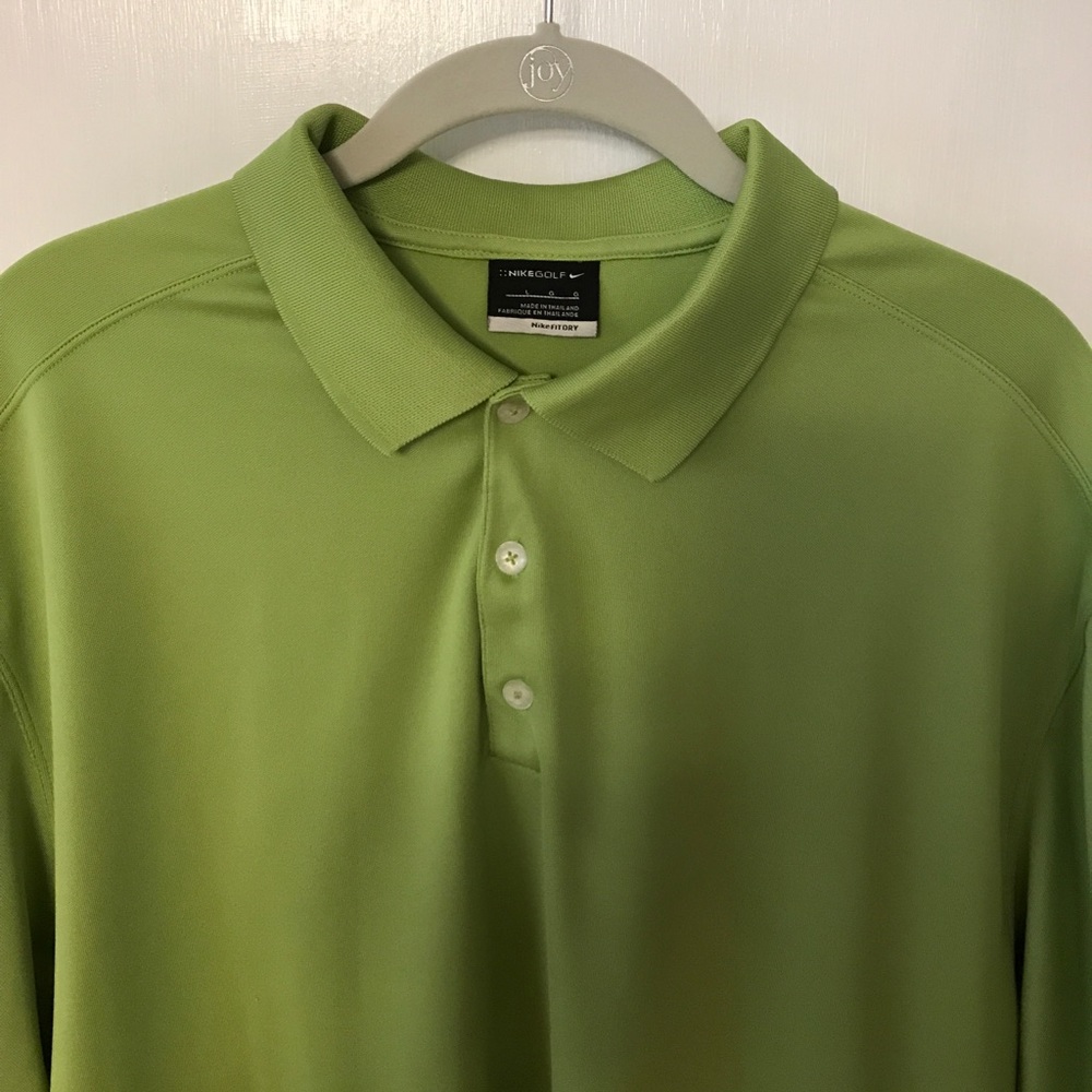 Nike DriFit Golf Polo - Men's Size Large - Green