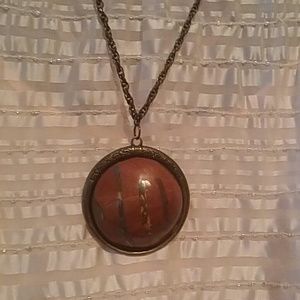 Beautiful handmade necklace in plastic