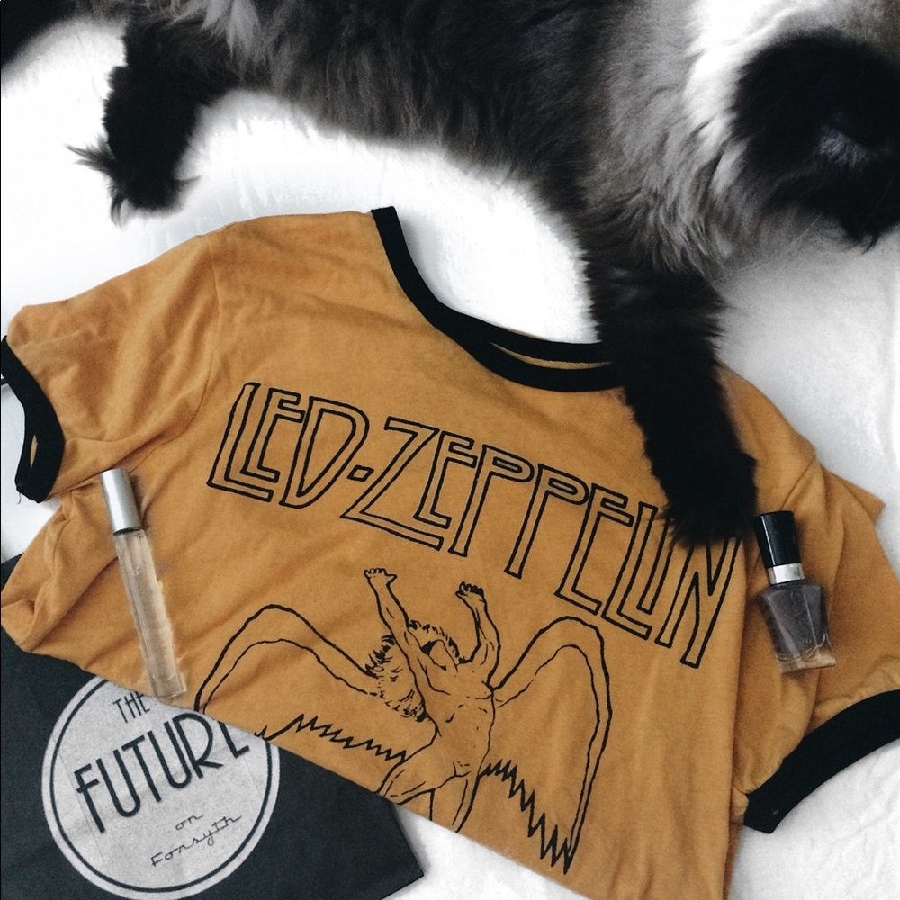 Led Zeppelin yellow tee