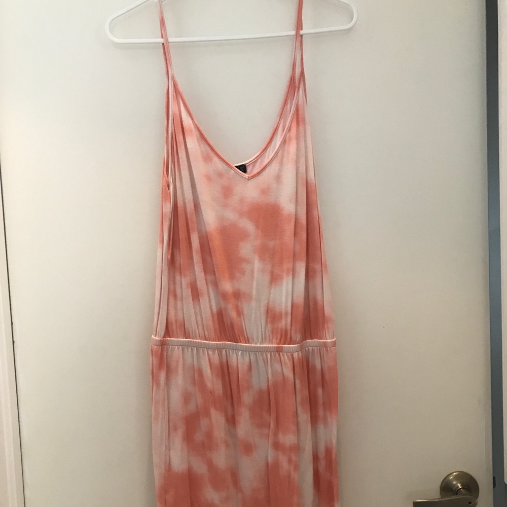 Tie dye spaghetti strap dress