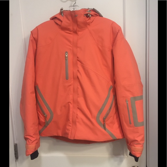 peach ski jacket