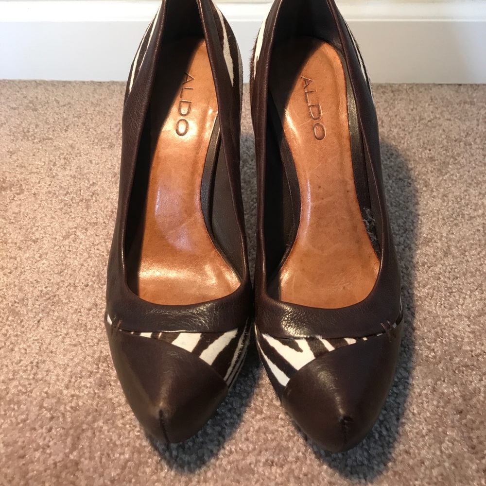 🌼MAKE AN OFFER🌼Size 7 Aldo-Leopard Print Heels