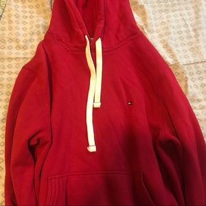 Red Tommy Hilfiger sweatshirt