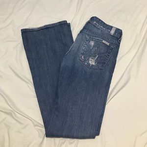 7 FOR ALL MANKIND LEXIE A POCKET - 25 - DISTRESSED