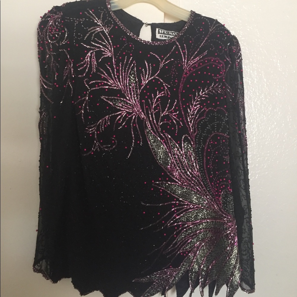 Vintage beaded top