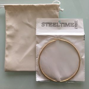 3.5 " Yellow Gold Hoop Earrings