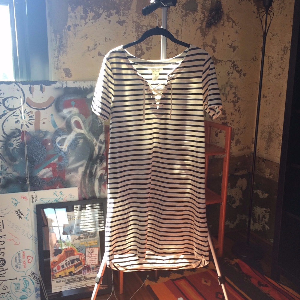 H&M tie cotton beach dress