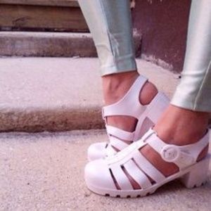 NWT American Apparel Seaside Jelly Flat Sandals