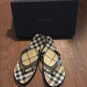 Authentic Burberry Flip Flops