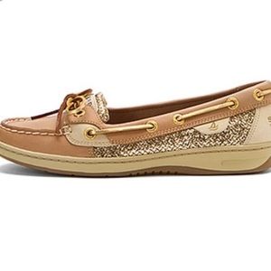 ⭐️PRICE DROP⭐️ Sperry Angelfish Gold Glitter Shoes