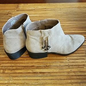 Genuine Brushed Suede Leather Ankle Boots