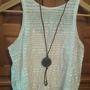 Beautiful handmade necklace in plastic