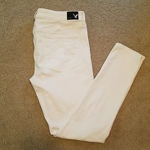 White skinny jeans (long)