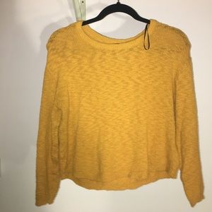 Crop Sweater Yellow