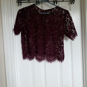 Lacey crop top