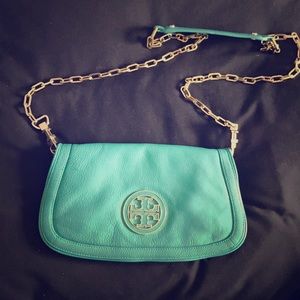 Tory Burch Clutch- teal