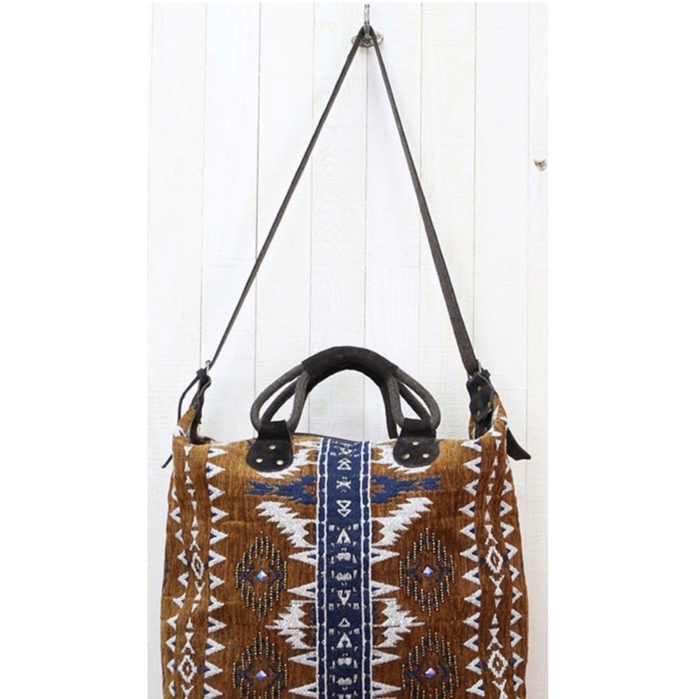 Ikat Velveteen Weekender Bag - Picture 3 of 7
