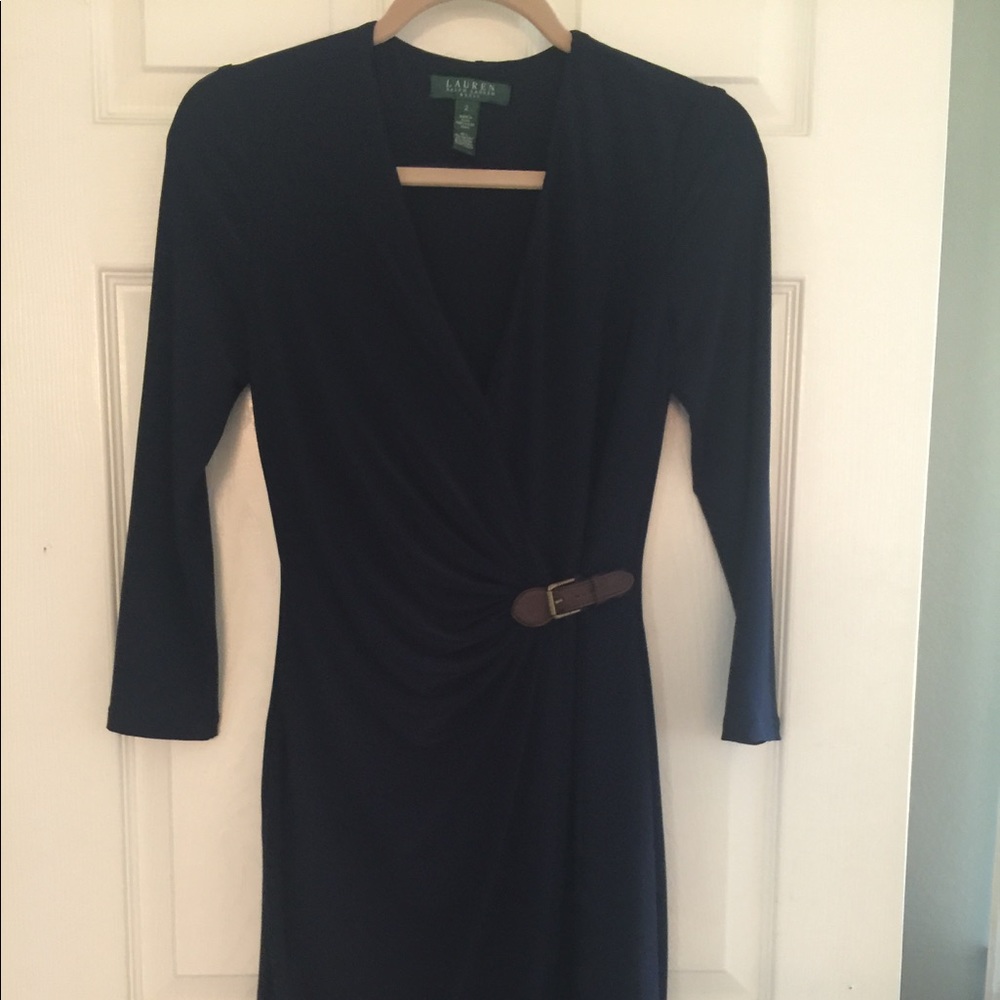 Ralph Lauren faux wrap dress.