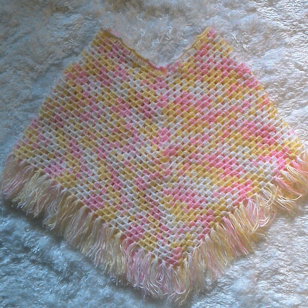Multicolred poncho