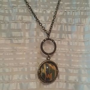 Beautiful handmade necklace in plastic