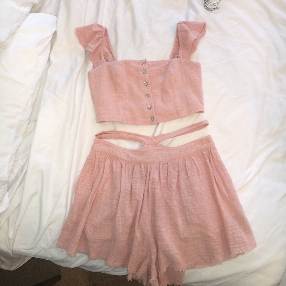 Baby pink two piece set!