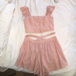 Baby pink two piece set!