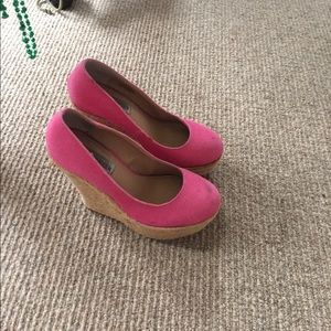 Steve Madden pink wedges