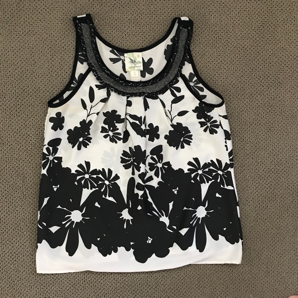 Made In San Francisco Anthropologie Beaded Top