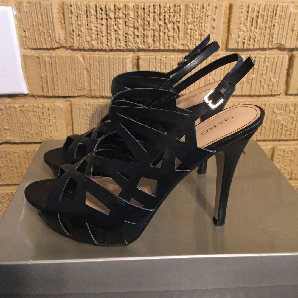 Marc Fisher black slingback sandal