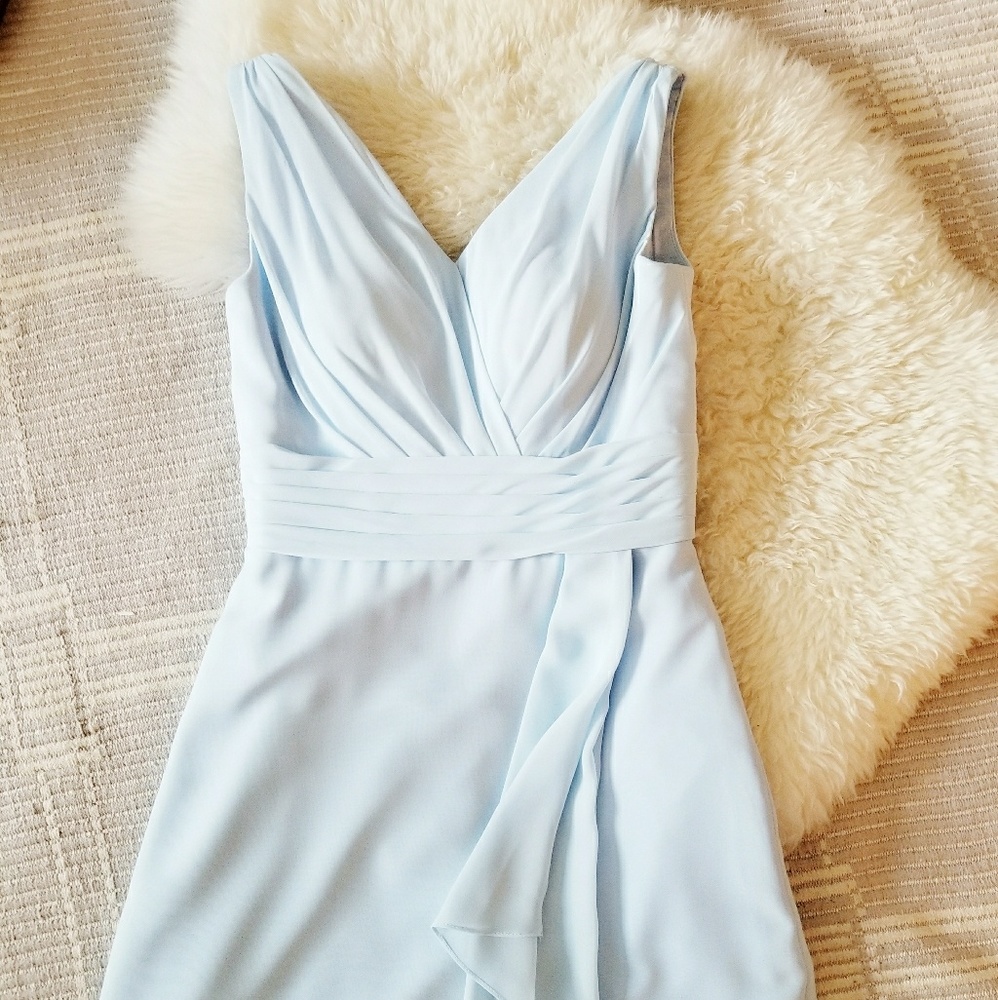 Sky Blue Azazie bridesmaid dress