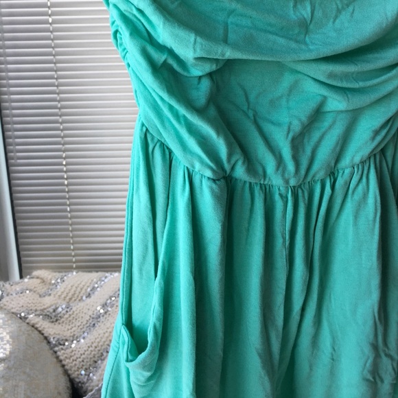 Sea foam size small strapless romper - Picture 2 of 4