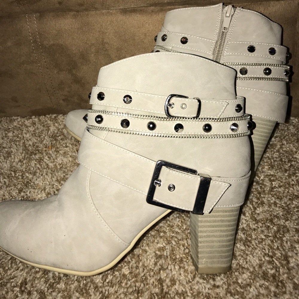 JLo studded ankle booties