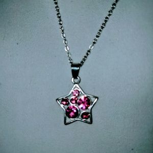 Pink Star Necklace