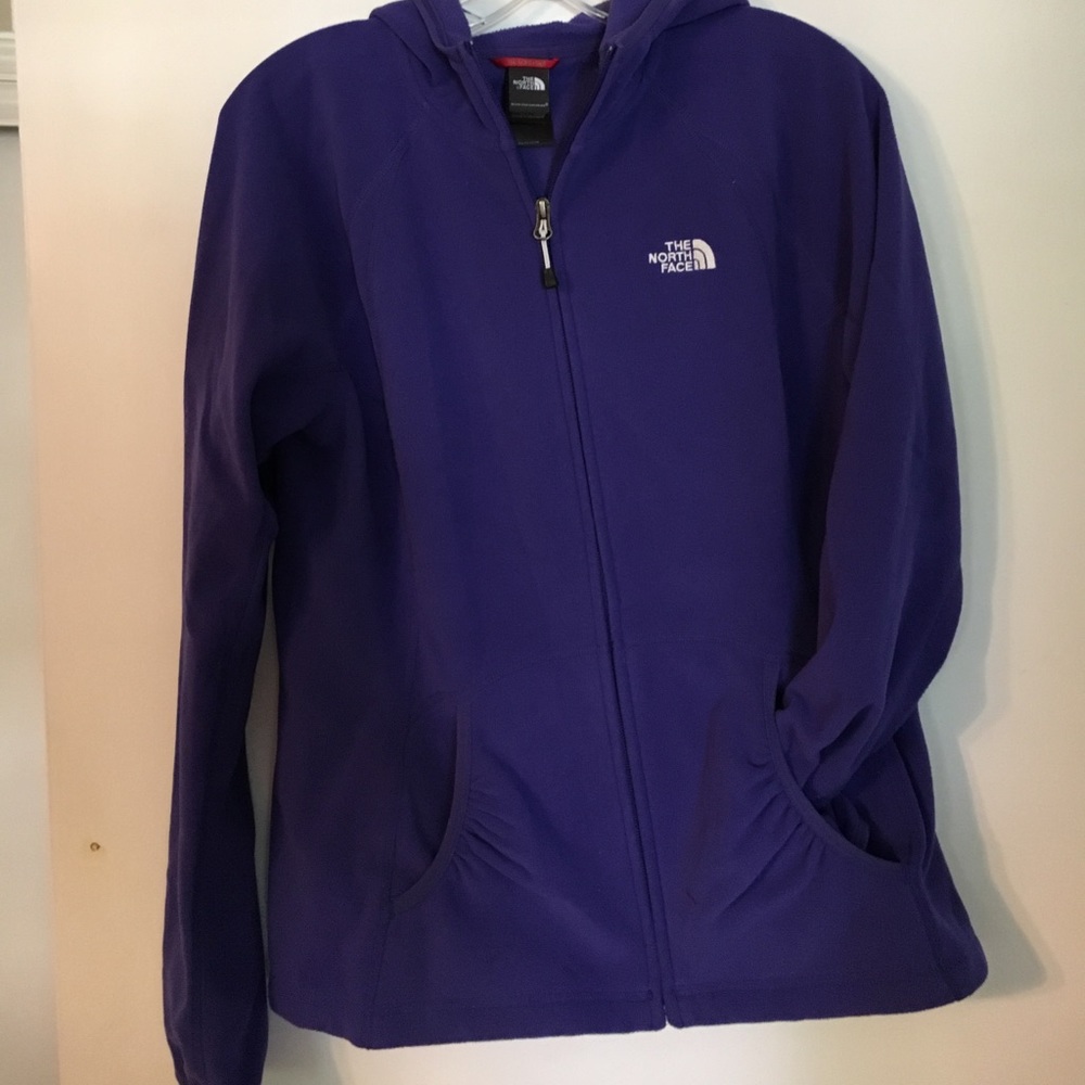 North face zip fleece hoodie
