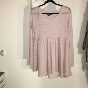 Dusty pink knit top