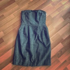 Express Cute Strapless tweedlike  dress