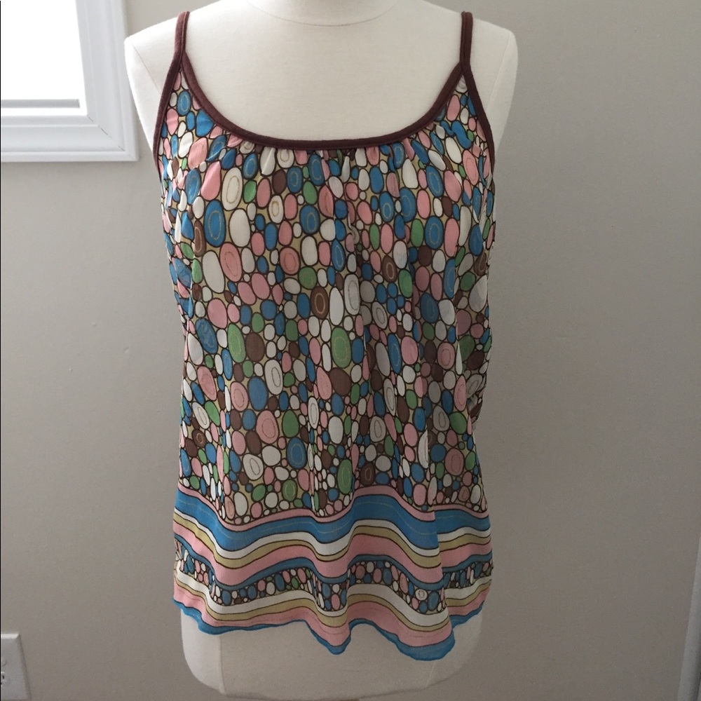 Beautiful colorful lightweight tank top, sz XS/S