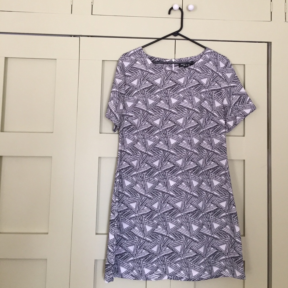 Fashion Union geometric print A-line shift dress
