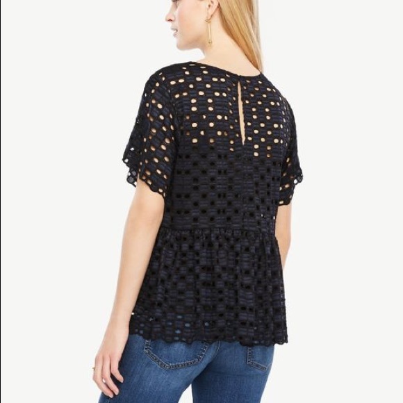 Ann Taylor Geo lace top - Picture 4 of 5