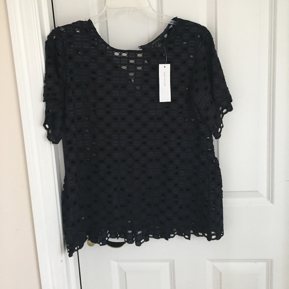Ann Taylor Geo lace top - Picture 5 of 5