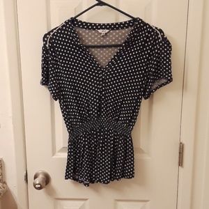 Womans poka dot shirt