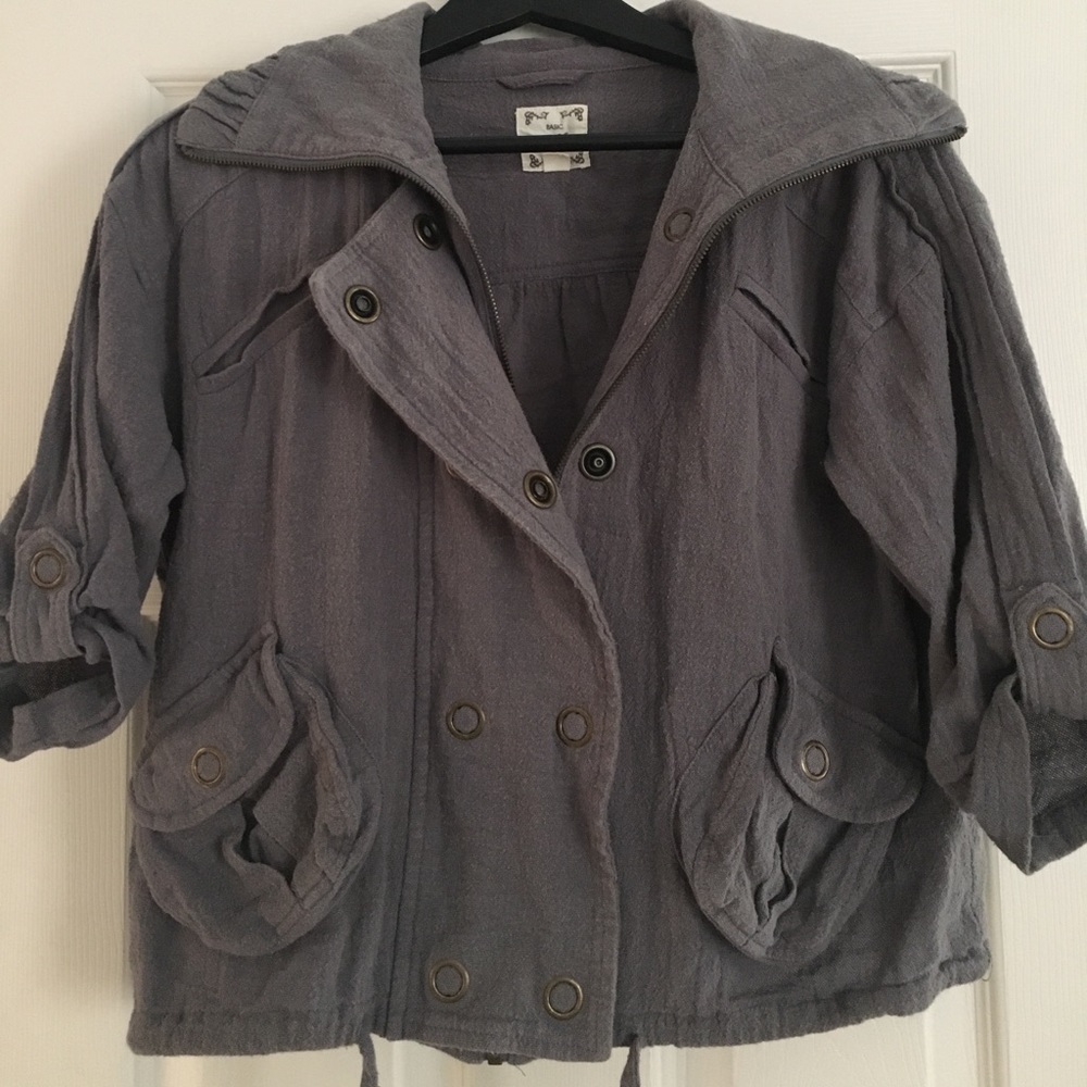 100% Cotton Gray Jacket